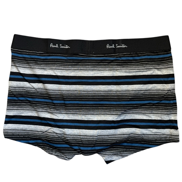 NWT Paul Smith Striped Boxer Brief Trunk Underwear Mens Size‎ XL Blue Gray - Picture 2 of 5